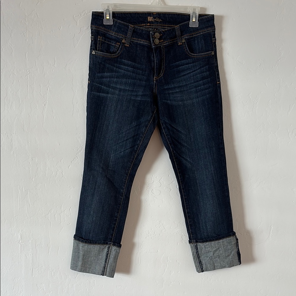 FINAL! NWOT! Kut from the Kloth Blue Ankle Cropped Jeans